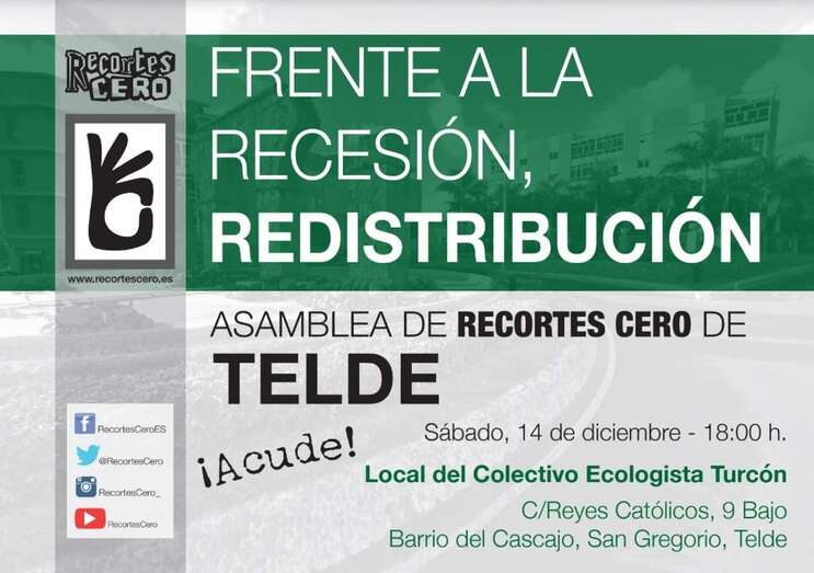Cartel de la asamblea (Foto TA)